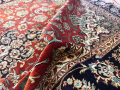 218 x 138cm Fine Persian Qum Silk rug