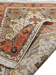 154x105 cm Fine Persian Tabriz Silk and wool rug - Rugoutlet