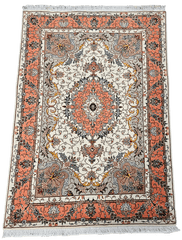 154x105 cm Fine Persian Tabriz Silk and wool rug - Rugoutlet