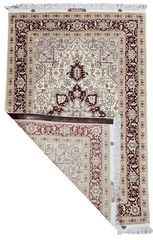 159x106 cm Fine Persian tabriz Silk and Wool rug - Rugoutlet