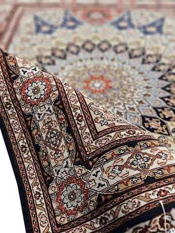 153x104 cm Fine Persian Tabriz Silk and wool rug - Rugoutlet