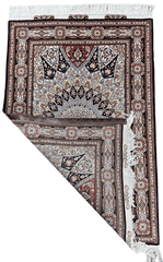 153x104 cm Fine Persian Tabriz Silk and wool rug - Rugoutlet