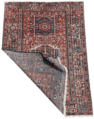 207x147 cm Gharajeh Tribal Wool Rugs Hand Knotted Orange - Rugoutlet