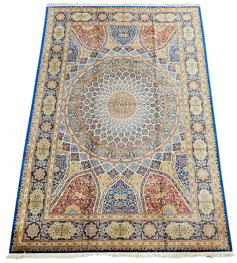 520x350 cm Fine Pure Silk Persian Tabriz rug - Rugoutlet