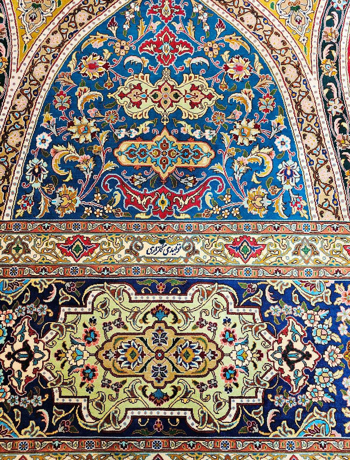 520x350 cm Fine Pure Silk Persian Tabriz rug - Rugoutlet