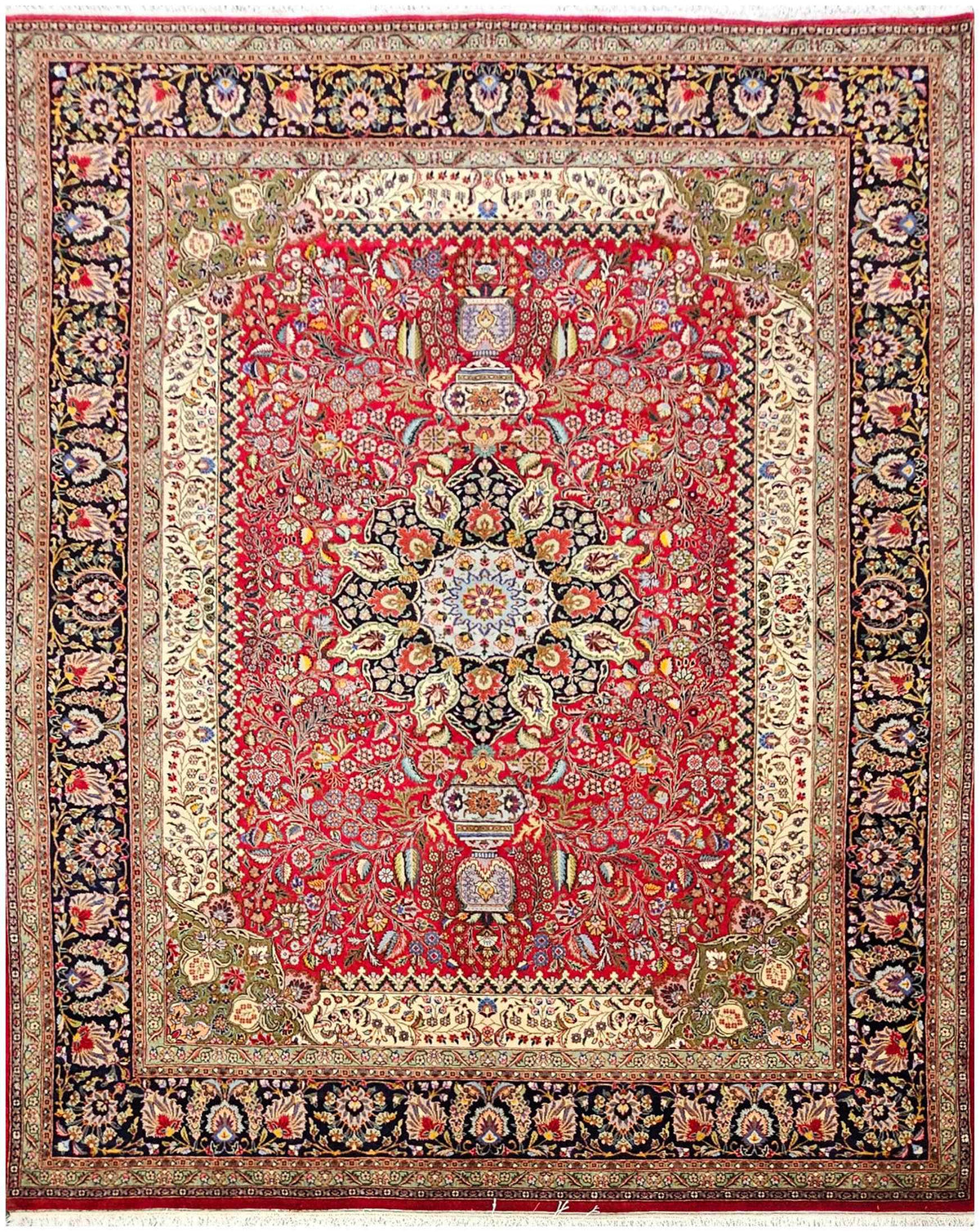 395x295cm Fine Persian Tabriz wool rug - Rugoutlet