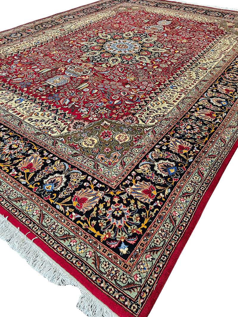 395x295cm Fine Persian Tabriz wool rug - Rugoutlet