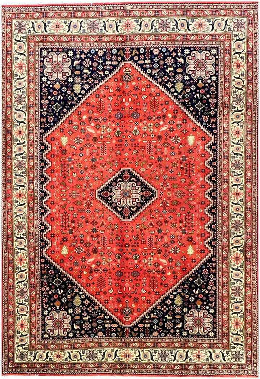 300x200 cm Shiraz Tribal Wool Rugs Hand Knotted Orange