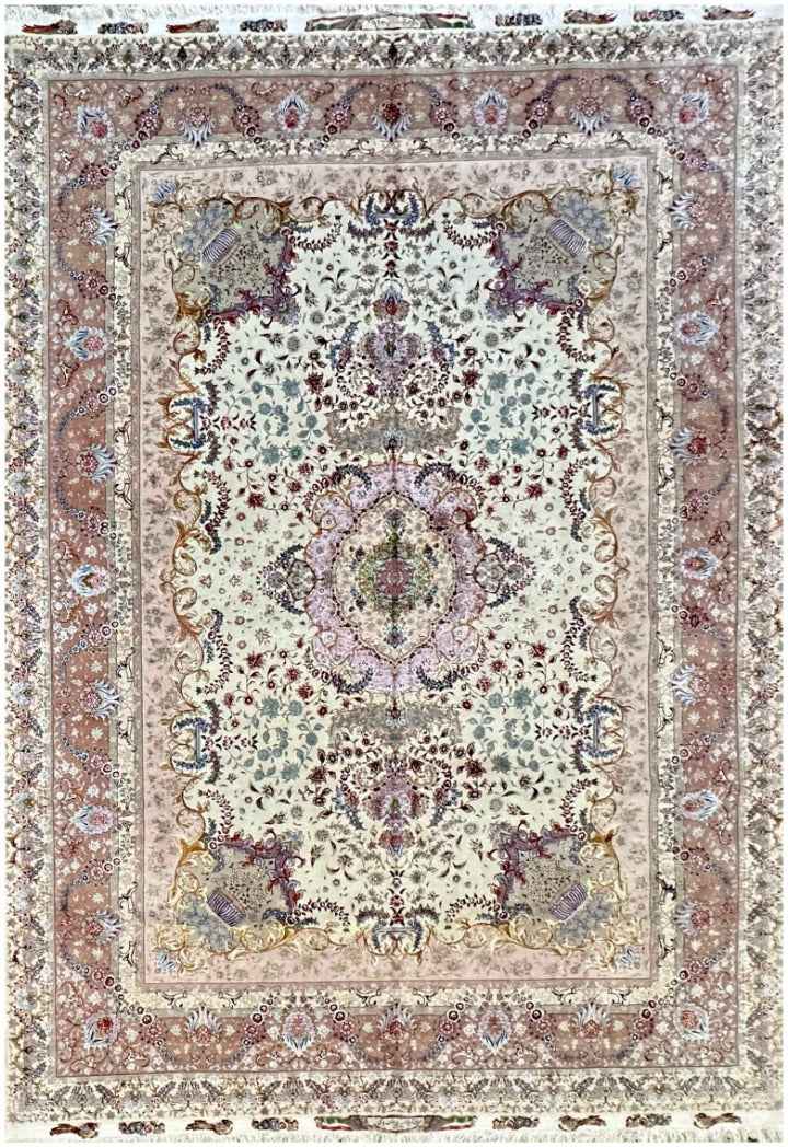 350x250 cm Fine Persian Tabriz silk and wool rug - Rugoutlet