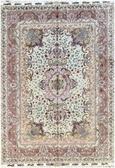 350x250 cm Fine Persian Tabriz silk and wool rug - Rugoutlet