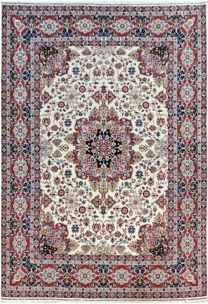 430x340 cm Fine Silk Persian Tabriz rug - Rugoutlet