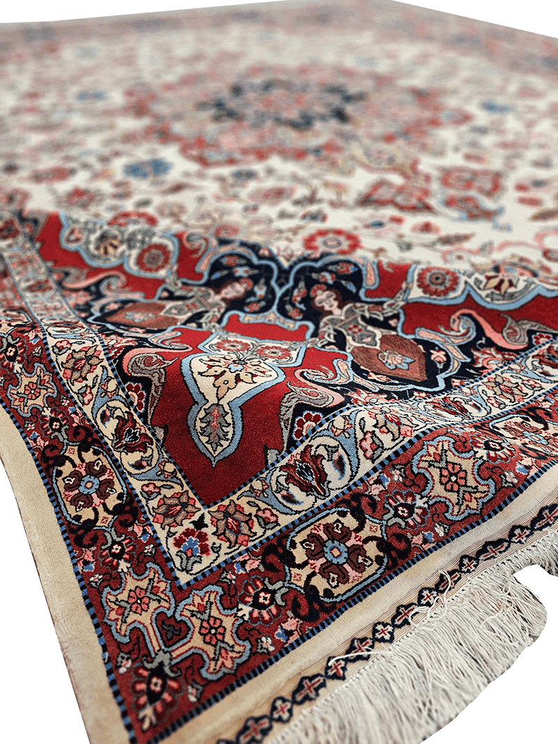 430x340 cm Fine Silk Persian Tabriz rug - Rugoutlet