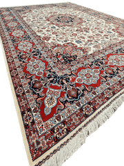 430x340 cm Fine Silk Persian Tabriz rug - Rugoutlet