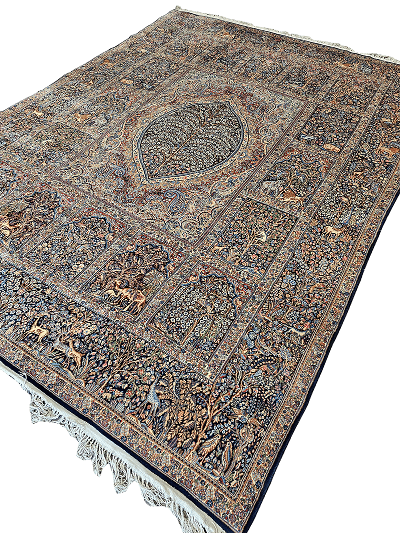 400x301cm Fine Old Persian Kerman Ravar rug - Rugoutlet