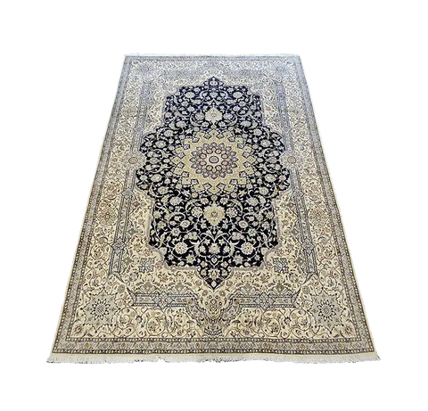 460x310 Fine Persian Nain Silk and wool rug - Rugoutlet