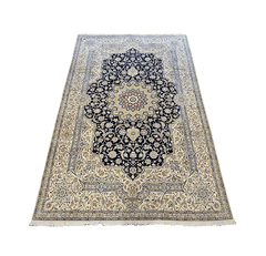 460x310 Fine Persian Nain Silk and wool rug - Rugoutlet