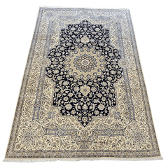 460x310 Fine Persian Nain Silk and wool rug - Rugoutlet