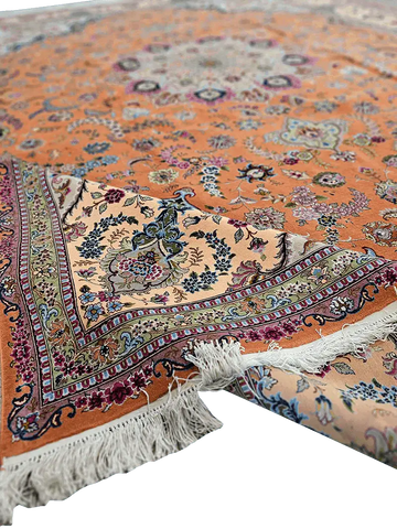 405x295 cm Fine Persian Tabriz Silk and wool rug - Rugoutlet