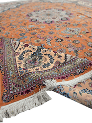 405x295 cm Fine Persian Tabriz Silk and wool rug - Rugoutlet