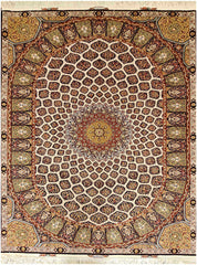 300x204 cm Fine Persian Tabriz Silk and Wool rug - Rugoutlet