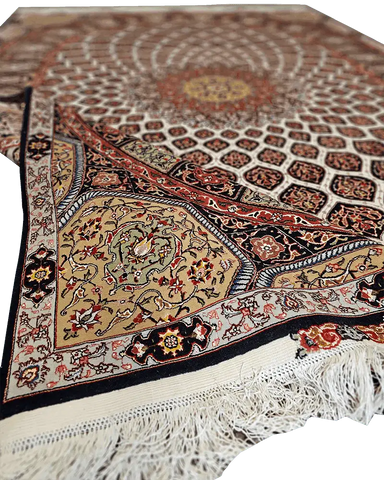 300x204 cm Fine Persian Tabriz Silk and Wool rug - Rugoutlet