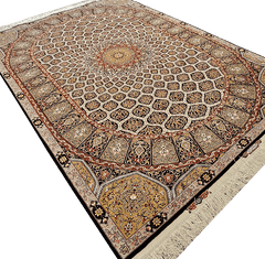 300x204 cm Fine Persian Tabriz Silk and Wool rug - Rugoutlet