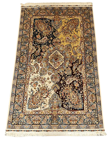 308x198 cm Fine Tabriz silk Rug Handmade paisley design - Rugoutlet