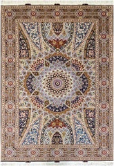 308x205 cm Fine Persian Tabriz rug Silk and wool - Rugoutlet