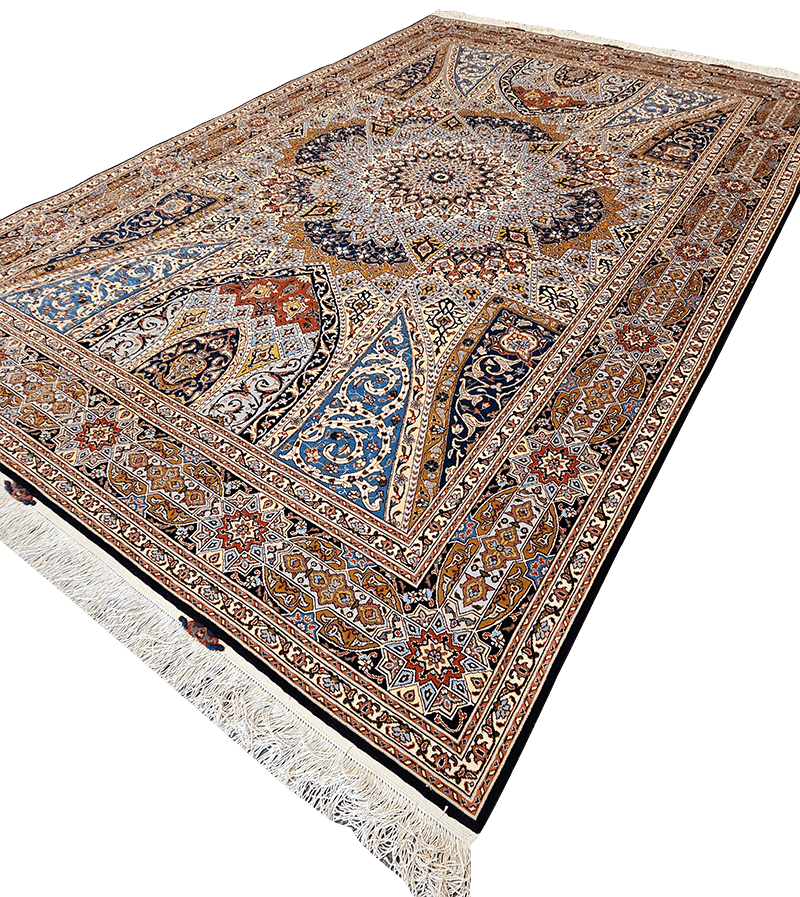 308x205 cm Fine Persian Tabriz rug Silk and wool - Rugoutlet