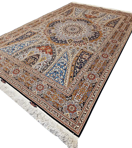 308x205 cm Fine Persian Tabriz rug Silk and wool - Rugoutlet