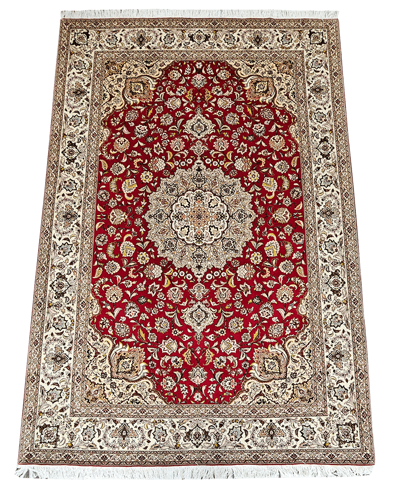 300x204cm Fine Persian Tabriz silk and wool - Rugoutlet