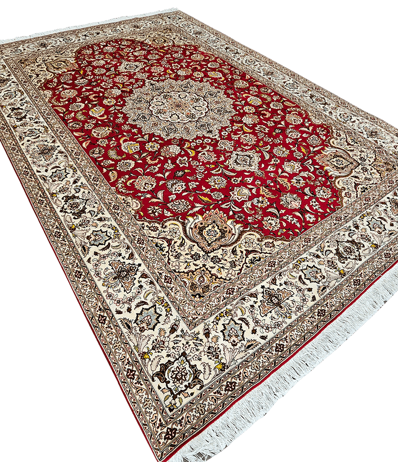 300x204cm Fine Persian Tabriz silk and wool - Rugoutlet