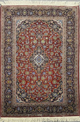 Persian Kashan Silk & Wool Rug 140 x 212 cm (4.59 x 6.96 ft)