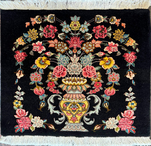 Fine Persian Tabriz Rug Silk and Wool 85cm x 60 cm