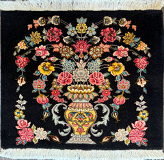 Fine Persian Tabriz Rug Silk and Wool 85cm x 60 cm