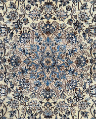 Fine Persian Isfahan Wool Rug 240 x 150 cm (7.8 x 4.9 ft)