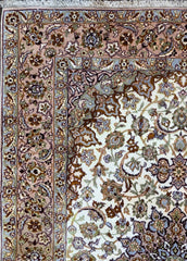 Fine Persian Isfahan Wool Rug 255 x 150 cm ( 8.3 ft by 4.9 ft)