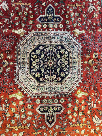 Fine Persian QUM/QOM Silk Rug 157 x 100 cm (5.15 x 3.28 ft)