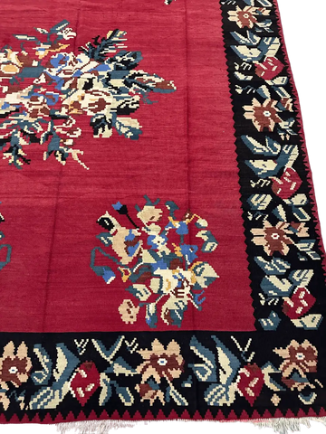 Old Anatolian Kilim Handmade Rug 326 x 245 cm (10.70 x 8.03 ft)