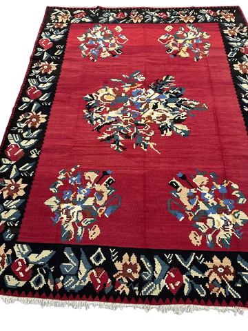 Old Anatolian Kilim Handmade Rug 326 x 245 cm (10.70 x 8.03 ft)