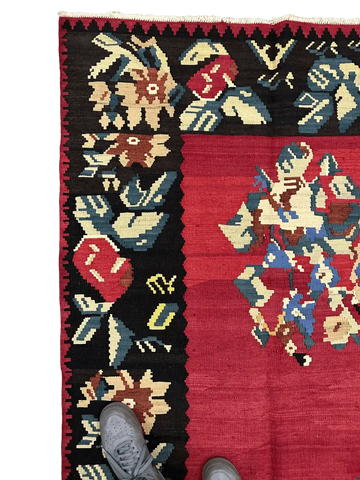 Old Anatolian Kilim Handmade Rug 326 x 245 cm (10.70 x 8.03 ft)