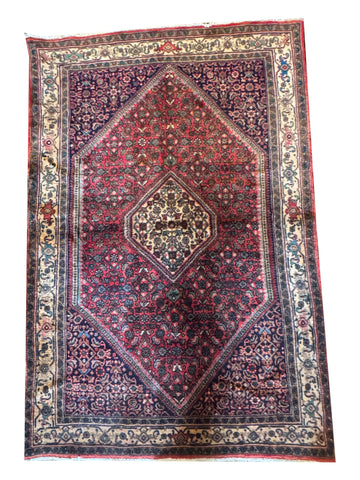 Fine Persian Bijar Rug 225 x 145 cm – Red Traditional Persian Rug