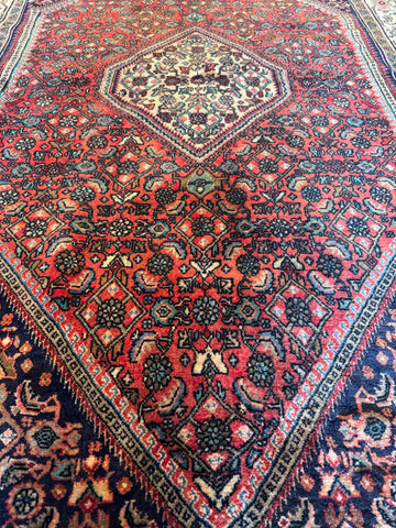 Fine Persian Bijar Rug 225 x 145 cm – Red Traditional Persian Rug