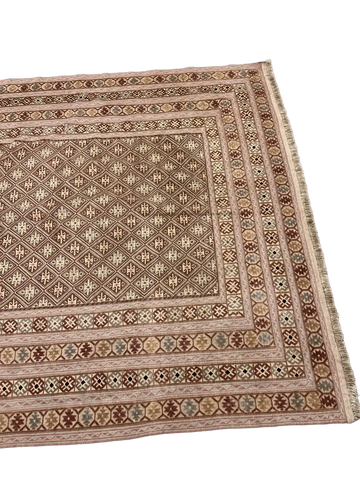 Fine Afghan Mushwani Handmade Rug 197 x 187 cm (6.46 x 6.14 ft)