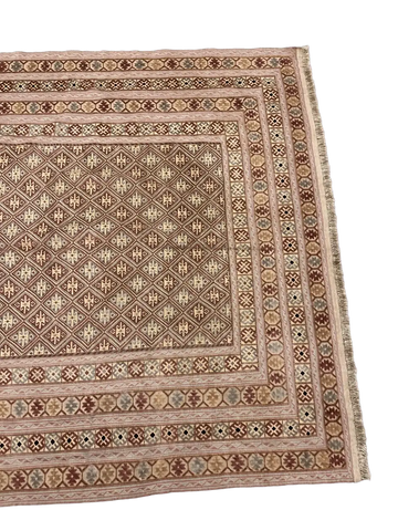 Fine Afghan Mushwani Handmade Rug 197 x 187 cm (6.46 x 6.14 ft)