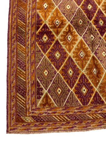 Afghan Mushwani Handmade Rug 160 x 193 cm (5.25 x 6.33 ft)