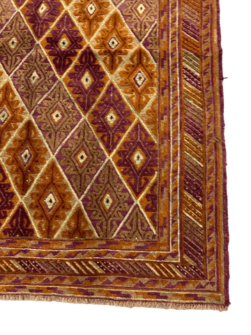 Afghan Mushwani Handmade Rug 160 x 193 cm (5.25 x 6.33 ft)