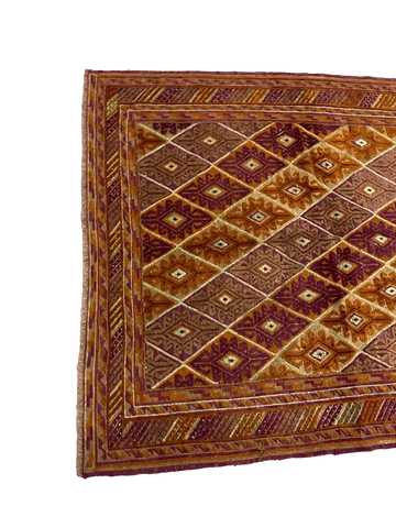 Afghan Mushwani Handmade Rug 160 x 193 cm (5.25 x 6.33 ft)