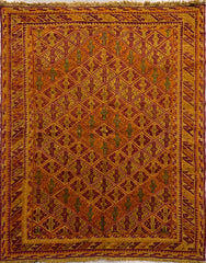 Afghan Mushwani Handmade Rug 187 x 148 cm (6.14 x 4.86 ft)