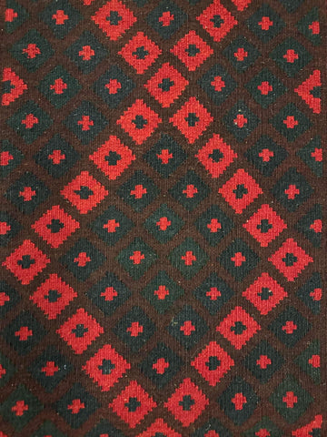 red-afghan-rug-close